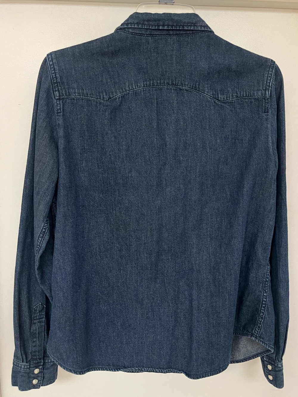 Levi's Navy Blue Denim Western Snap-Front Shirt - Picture 2 of 7